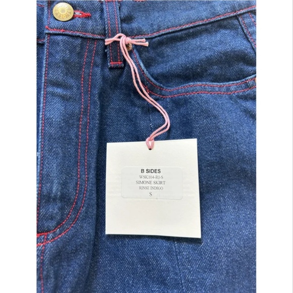 B Sides Simone skirt in Rinse Indigo - Picture 2 of 11